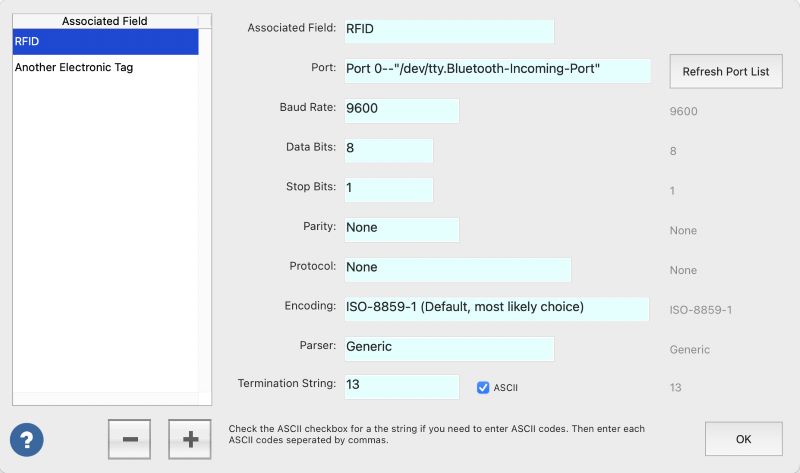 Tag Reader Setup